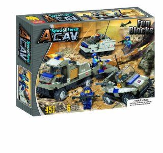 Fun Blocks 'Special Forces' Military Brick Set a 451 Pieces (J5613) Toys & Games