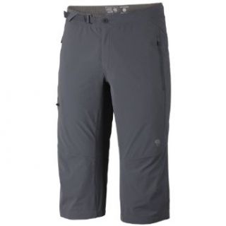 Men's Mountain Hardwear Rifugio 3/4 Pants GRAY 28" Clothing