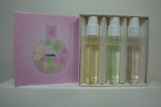Gift Set of 3   Chanel Chance for Women, Eau De Toilette Spray Sampler  Fragrance Sets  Beauty