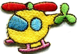 Helicopter Chopper Copter Kids Fun Sew Sewing Applique Iron on Patch New S 468 Handmade Design From Thailand Patio, Lawn & Garden