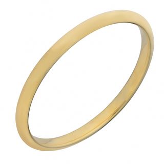 Oro Forte 14k Yellow Gold Polished Slip on Bangle Gold Bracelets