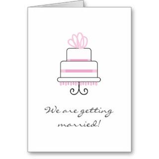 We are getting married greeting cards