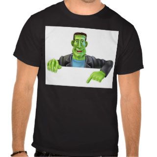 Frankenstein Witch Pointing Down T Shirts