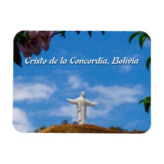 Statue of Jesus, Bolivia Rectangular Magnet