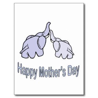 Happy Mothers Day Elephants Post Card