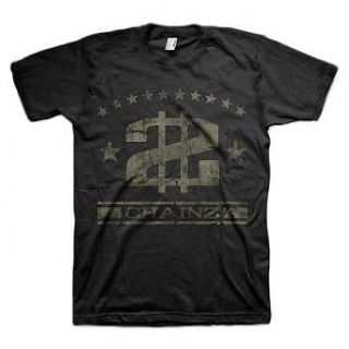 2 Chainz   Mens 2 Starz T shirt in Black Music Fan T Shirts Clothing