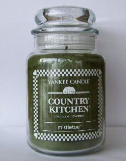 Mistletoe   Country Kitchen 22 Oz Large Yankee Candle Jar  