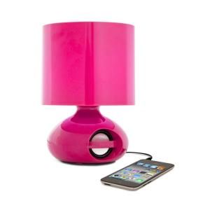 iHome 8.5 in. Pink LED Speaker Desk Lamp iHL106 Pink