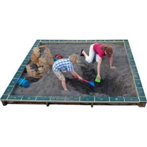 Ultra Play Early Childhood 10 ft. Square Commercial Sandbox with Cover EC 121