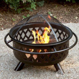 Uniflame Aged Lattice Fire Pit Sports & Outdoors