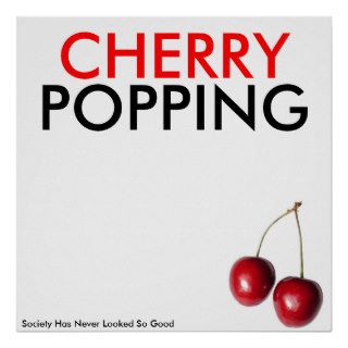 cherry 34, CHERRY, POPPING, Society Has Never LPoster