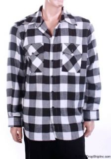 Yago Men's Long Sleeve Button Front Plaid Flannel Collar Shirt at  Mens Clothing store