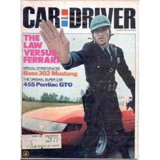 CAR AND DRIVER MAGAZINE JANUARY 1970 BOSS 302 MUSTANG 455 PONTIAC GTO VINTAGE ADS CAR AND DRIVER MAGAZINE Books