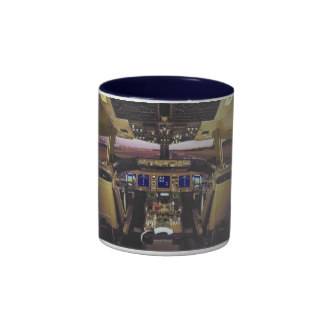 B 767 COCKPIT COFFEE MUGS