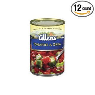 Allen Canning Company Cut Okra and Tomato, 14.5 Ounce    12 per case.