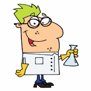 funny science nerd cartoon character photo cutouts