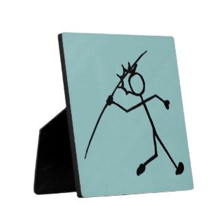 Javelin Stickman Track and Field Display Plaques