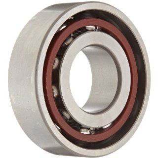 NSK 7203CTRDULP4Y Super Precision Angular Contact Bearing, 15 Contact Angle, Straight Bore, Open Enclosure, Phenolic Cage, Normal Clearance, 17mm Bore, 40mm OD, 0.472" Width, 40400rpm Maximum Rotational Speed, 1310lbf Static Load Capacity, 2450lbf Dy