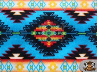 Fleece Fabric Printed *AZTEC STAMP* / 58" W / Sold by the yard N 457
