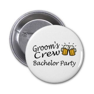 Grooms Crew (Bachelor Party) Pin