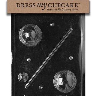 Dress My Cupcake DMCE457 Chocolate Candy Mold, Medium 3D Crystal Egg, Easter Kitchen & Dining