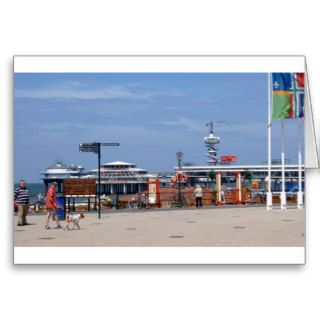 Summer Beach Walk Amsterdam Travel Photography Card