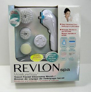 Revlon Spa MoistureStay Facial Cleansing Brush Set With Bonus Travel Case Health & Personal Care