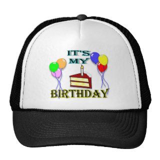 It's My Birthday with Cake Birthday Hat