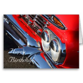 Happy Birthday Classic car greeting card