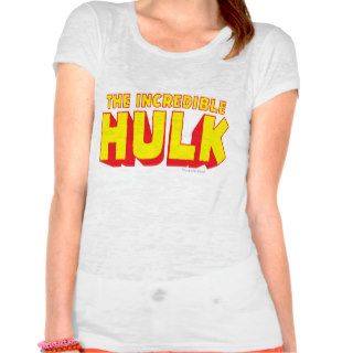 The Incredible Hulk Logo   Marvel Comics Retro Tshirts