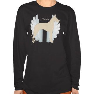 Personalized Great Dane with Wings Background Shirts