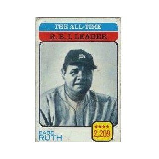 1973 Topps #474 Babe Ruth/All Time RBI Leader   VG EX Sports Collectibles