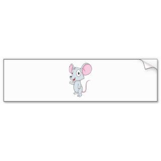 Cute Mouse Mice Wave Hand Hi Hello Show Something Bumper Sticker
