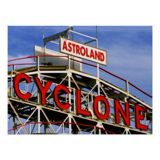 Cyclone Roller Coaster, Coney Island Print