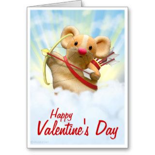 Cupid Mouse Valentine’s Day Card