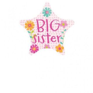 Big Sister Pink Star Shape 19" Mylar Foil Balloon Toys & Games