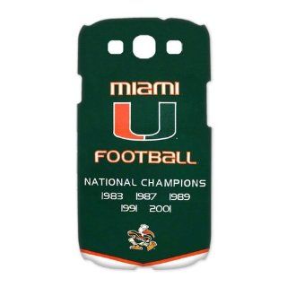NCAA Miami Hurricanes Champions Banner Cases Cover for Samsung Galaxy S3 I9300 Cell Phones & Accessories
