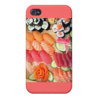 Your Choice Sushi Plate Gifts Mugs Etc Cover For iPhone 4