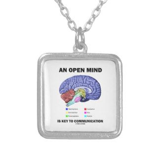 An Open Mind Is Key To Communication (Brain) Necklaces