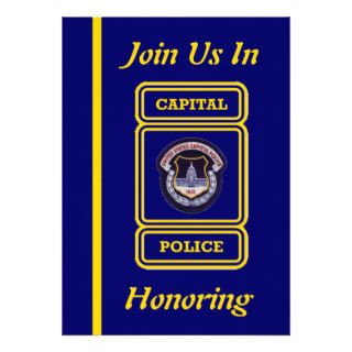 US Capital Police Inspector Retirement Invitation