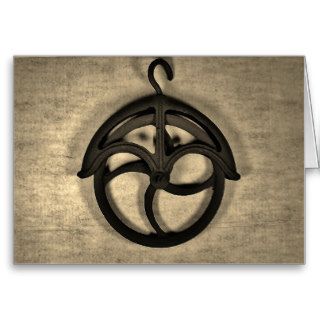 Pulley and Wheel Note Card
