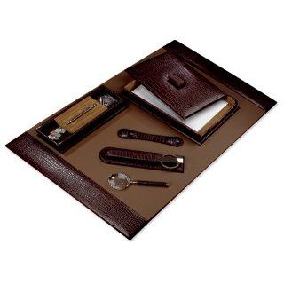 Brown Leather Desk Pad Jewelry