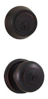 Weslock 00640I 671 1 Oil Rubbed Bronze Impresa Single Cylinder Keyed Entry Impressa Door Knob Set and 671 Deadbolt Combo Pack with Round Rosettes from the Traditionale Series   Doorknobs  