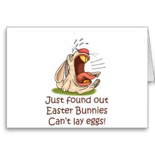 Funny Easter Bunny Greeting Cards