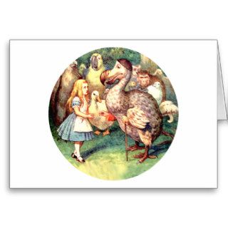 Alice Meets the Dodo Bird at the Caucus Race Cards