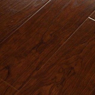 4.96" Handscraped Cherry Brandy Laminate Laminate Hardwood Flooring Sample   Laminate Floor Coverings  