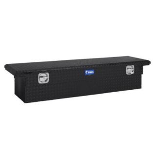 UWS 69 in. Aluminum Black Single Lid Secure Lock Crossover Tool Box with Low Profile DISCONTINUED SL 69 LP BLK