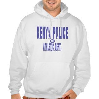 kenya police athletic hooded jersey pullover