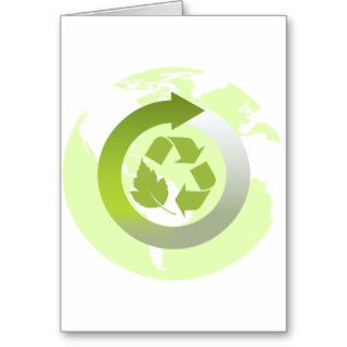Reduce Reuse Recycle Planet Earth's Resources Greeting Card