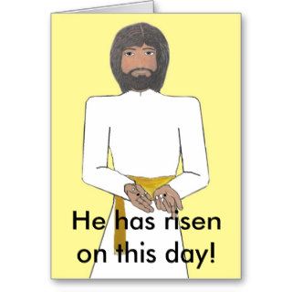 He has risen on this day Card